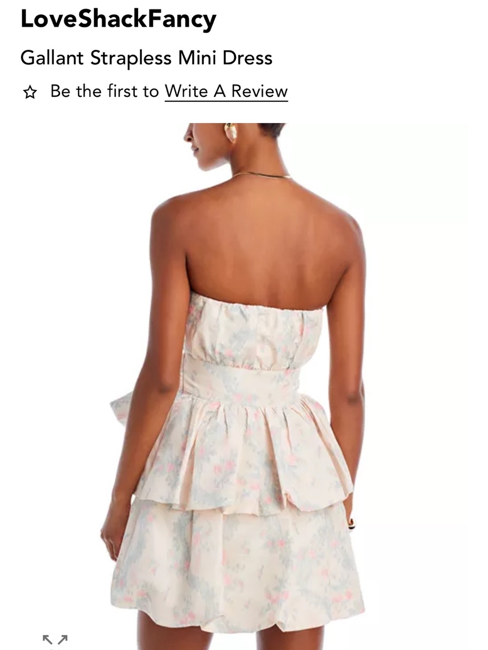 LoveShackFancy Pastel Pink & Light Blue Floral Dress - Picture 8 of 11